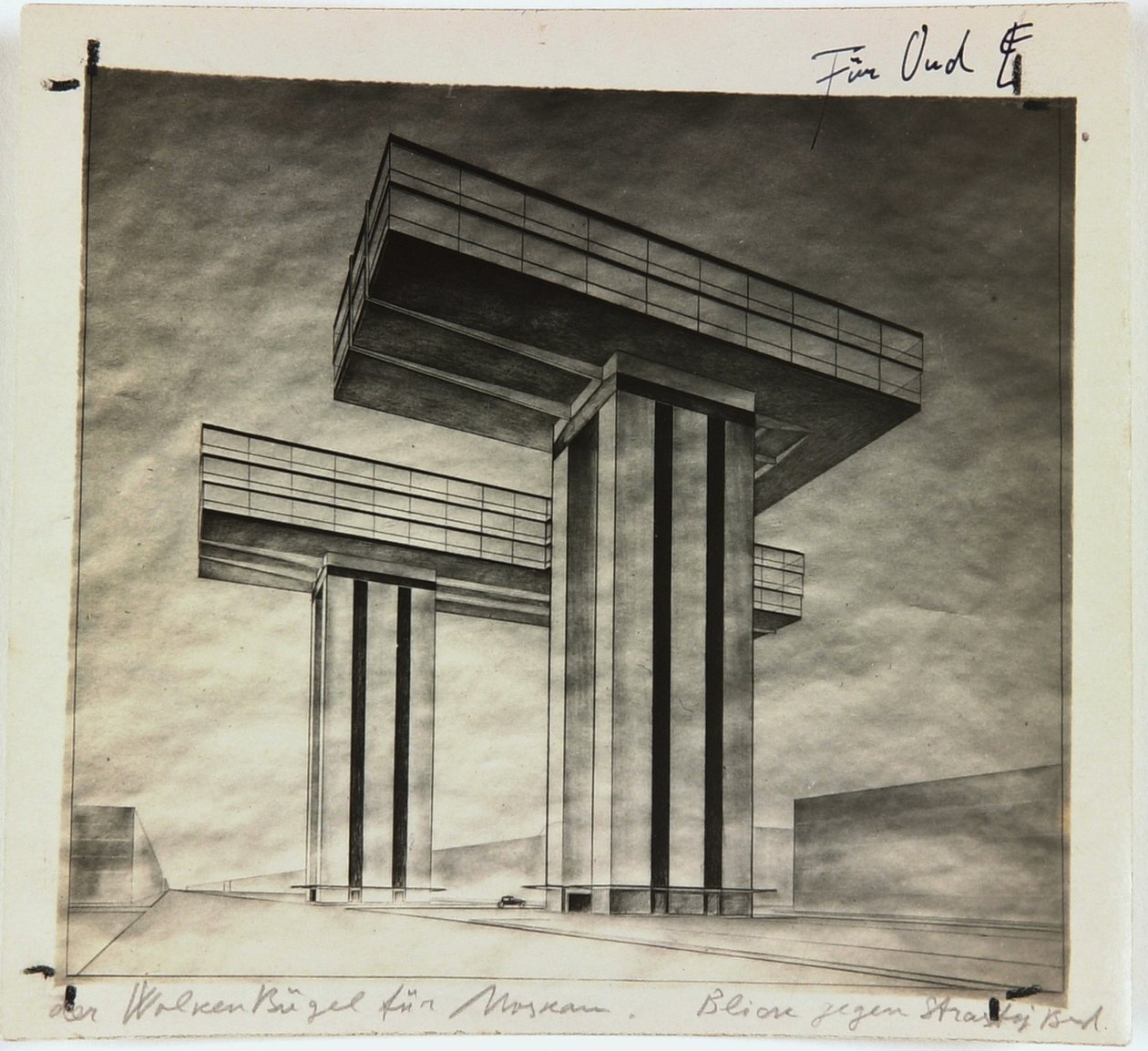 ناطحة سحاب Wolkenbügel في شارع Strastnoy في موسكو ، 1925 بواسطة اليعازر ماركويتش ليسيتسكي