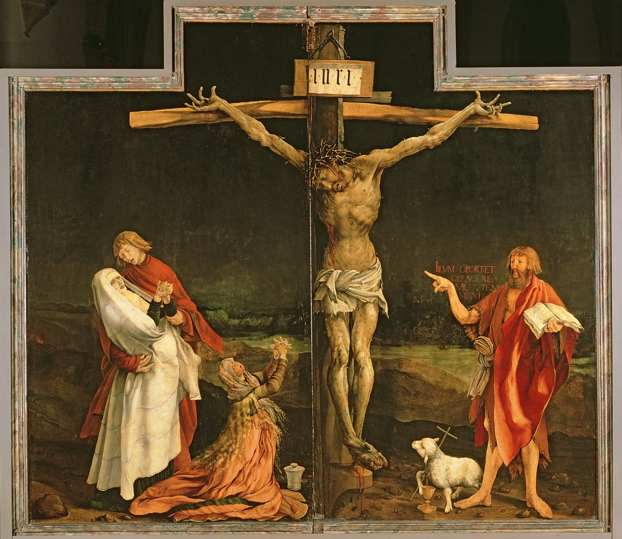 الصلب ، من Isenheim Altarpiece ، c.1512-15 بواسطة ماتياس جرونوالد