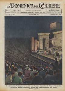 The Teatro dei Ventimila في فناء Castello Sforzesco في ميلانو