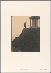 تصميم لرسوم كاريكاتورية سياسية: The Lonely Sentinel بواسطة ألبرت هان (الثاني)