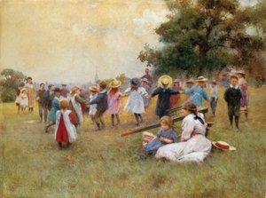 Ring-o 'Roses ، بواسطة ألبرتو بيزا (1864-1930) ، ألوان مائية على ورق ، 45x61 سم