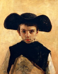 Prevetariello (الكاهن الصغير) ، بواسطة أنطونيو مانشيني (1852-1930) ، زيت على قماش ، 66 × 53 سم