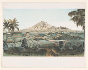 بركان سومبينج في جافا Gunong Sumbing (العنوان على الكائن) Atlas to work Java (عنوان السلسلة على الكائن) أطلس من اللوحات يحتوي على أحد عشر منظرًا خلابًا ، تنتمي إلى عمل جافا ومظهره ونباتاته وبنيته الداخلية (عنوان السلسلة