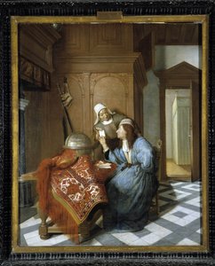 الرسالة. رسم كورنيليس دي مان (1621-1706). متحف الفنون الجميلة ، لونجشامب ، مرسيليا