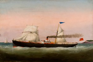 القوارب الشراعية ، لوهافر ، 1877 بواسطة Edouard Marie Adam
