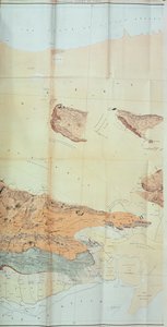 الخريطة الجيولوجية لصحراء كاتش ، 1870
