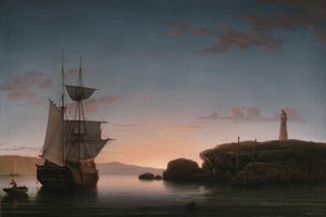 المنارة في كامدن ، مين ، 1851