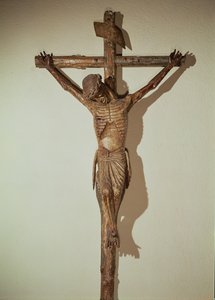 المسيح على الصليب ، يدعى Le Devot Christ ، 1307 (خشب)