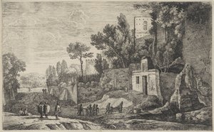 المناظر الطبيعية مع المستشفى Twelve Landscapes (عنوان السلسلة) بواسطة هيرمان فان سوانفيلت