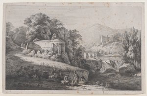 الكنيسة القديمة في شاتيلون دازرج ، 1799.