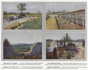 Cimetiere de Chambry ، Les Tombes des Heros ، Breche D&39;Un 75 shell ، لا شيء محترم