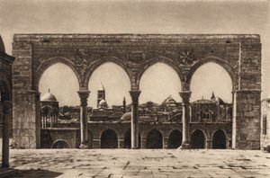 القدس ، مكان الهيكل (b / w photo) بواسطة كارل جروبر