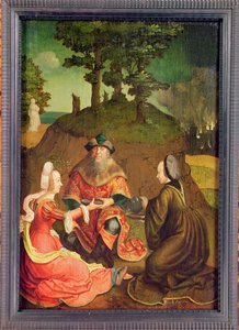 بنات لوط تجعل والدهم يشرب النبيذ ، c.1508-15 (زيت على خشب البلوط)