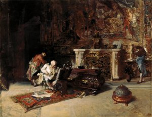 "جامع النقش" لوحة لماريانو فورتوني (1838-1874) 1863