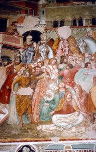 مذبحة الأبرياء ، فريسكو في كنيسة سانتي أغوستينو ، سيينا ، 1482.