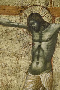 المسيح ، التفاصيل من 1630100 Polyptych من صلب المسيح مع القديسين