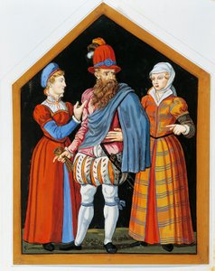 Switzerland, Geneva, Two Prostitutes and the Pimp