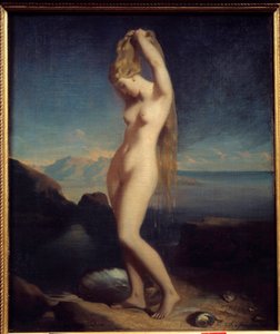 Venus anadyomene أو Venus Marine Painting بواسطة ثيودور تشاسيرو (1819-1856) 1838 صن. 0،65 × 0،55 م