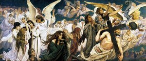 قبل الجنة ، الجزء الأيسر ، 1885-1896.