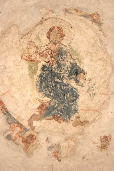 صعود المسيح 1313 بواسطة الرسوم الجدارية الروسية القديمة