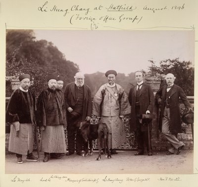 لي هونغ تشانغ في هاتفيلد (مجموعة وزارة الخارجية) ، أغسطس 1896 (b / w photo) بواسطة مصور بريطاني