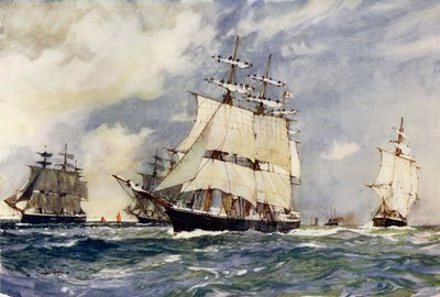 سرب تدريب الإبحار ، 1899 بواسطة Charles Edward Dixon