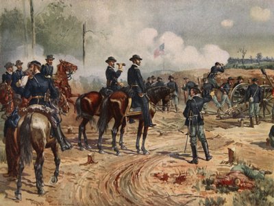 حصار أتلانتا ، 28 يوليو - 2 سبتمبر 1864 (حجر ملون) بواسطة هنري ألكسندر أوجدن